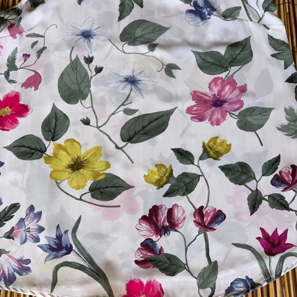 Violet & Claire Vibrant Botanical Halter Shirt L - Picture 10 of 12